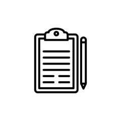 Prescription Vector Line Icon