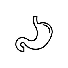 Fototapeta premium Stomach Vector Line Icon