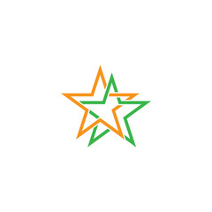 Obraz premium Abstract star icon design template vector isolated