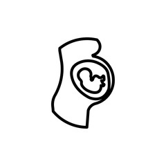 Pregnancy Vector Line Icon