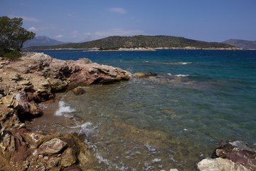 Fototapeta na wymiar Nature on the island of Poros. Greece.