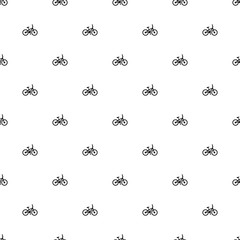 Cotton fabric seamless pattern, bike