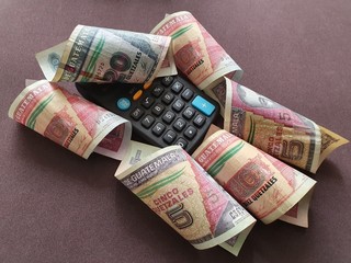 economy and finance with guatemalan money