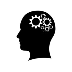human head on gears