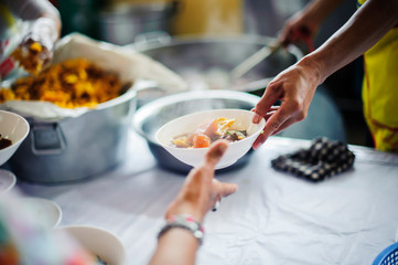The concept of giving : donating food to the homeless