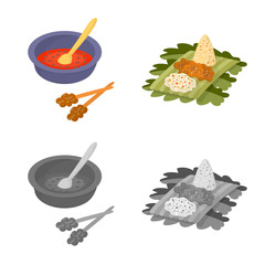 Isolated object of and travel symbol. Collection of and traditional stock symbol for web.