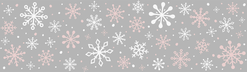 Hand drawn snowflakes. Christmas decoration. Vector