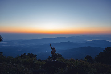 Morning light, sunrise on the mountain - morning nature