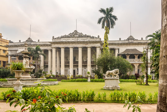 View at the Marble Palace in Kolkata - India,West Bengal