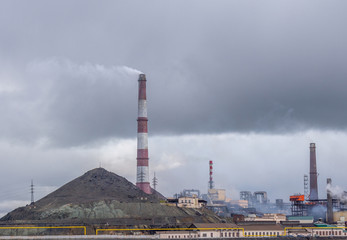 Copper smelter, Karabash city, Chelyabinsk region, Russia