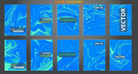 Set abstract marble modern designe.Splash acrylic colored bright liquid.Paints texture A4.For sale flyer,cover,presentation,print,business cards,calendars,invitations,sites,packaging.