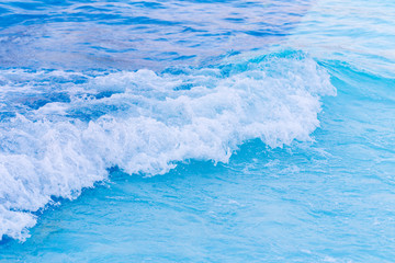 Fototapeta premium Blue wave on a beach