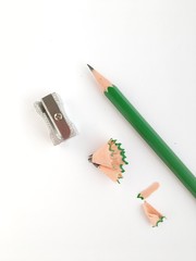 pencil and sharpener