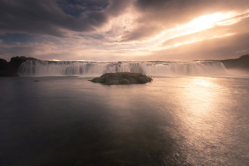 Faxafoss waterfall in South Iceland.