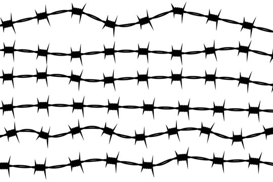 Barbed wire seamless pattern