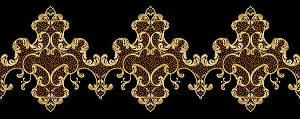 Decorative elegant luxury design.Vintage elements in baroque, rococo style.Design for cover, fabric, textile, wrapping paper .
