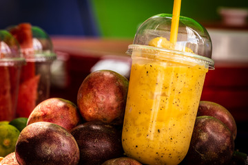 glass of fresh passion fruit juice © Khan