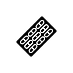 Pills Strip Vector Glyph Icon