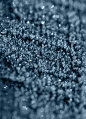 ice crystals of various shapes