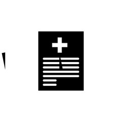 Medical Report Vector Glyph Icon