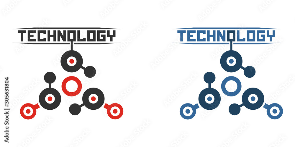 Poster technological conception workflow. vector technology background template.