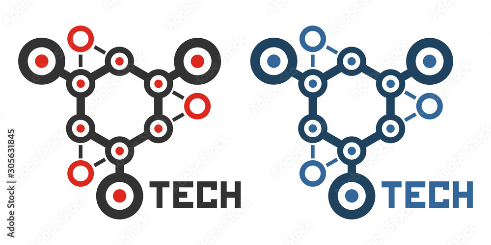 Poster technological conception workflow. vector technology background template.