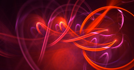 Fractal 3D rendering abstract light background