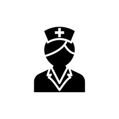 Nurse Vector Glyph Icon