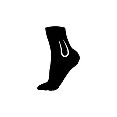 Foot Vector Glyph Icon
