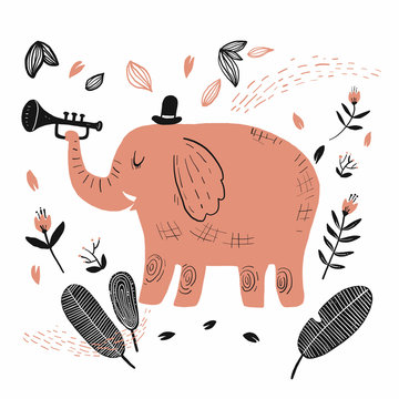 The annimal is playing the music.