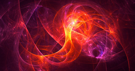 Fractal 3D rendering abstract light background