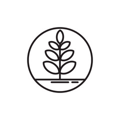 tree with branches line style