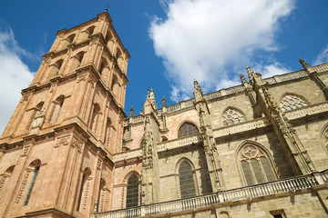 Fototapeta na wymiar Astorga Cathedral view