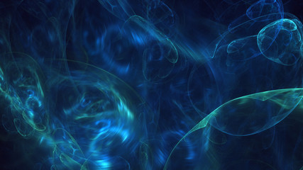 Fractal 3D rendering abstract light background