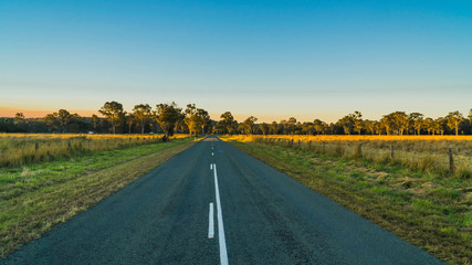 road to the sunset