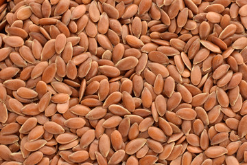 flax seeds closed up food background