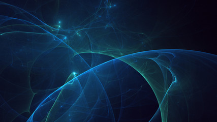 Fractal 3D rendering abstract light background