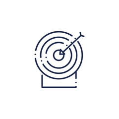 target arrow line style icon