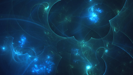 Fractal 3D rendering abstract light background