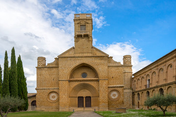 Fototapeta na wymiar Cistercian monastery of Santa Maria la Real de la Oliva