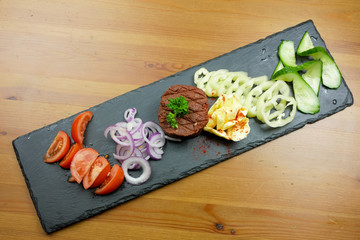 Beef dish in a restaurant