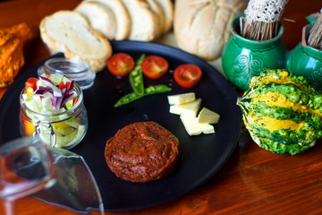 Beef dish in a restaurant