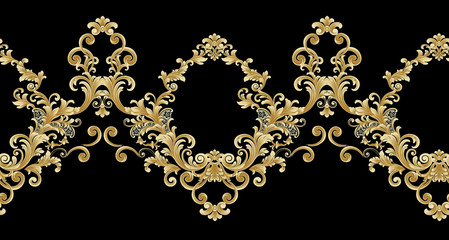 Decorative elegant luxury design.Vintage elements in baroque, rococo style.Design for cover, fabric, textile, wrapping paper .