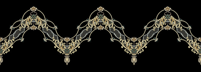 Decorative elegant luxury design.Vintage elements in baroque, rococo style.Design for cover, fabric, textile, wrapping paper .