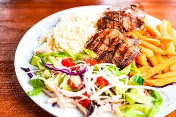 Beef dish in a restaurant