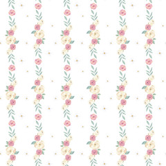 バラのパターンイラスト