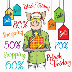 Black Friday Sale Vector Concept