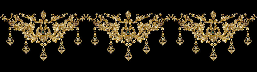 Decorative elegant luxury design.Vintage elements in baroque, rococo style.Design for cover, fabric, textile, wrapping paper .