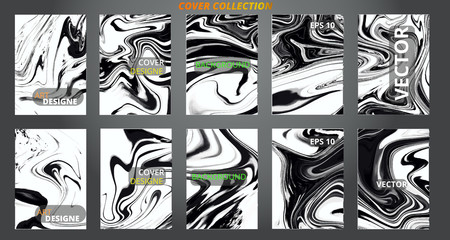 Set abstract marble modern designe. Splash acrylic colored bright liquid. Paints texture A4. For sale flyer,cover,presentation,print,business cards,calendars,invitations,sites,packaging. Copy space. 