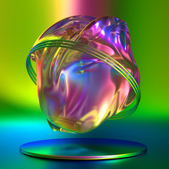 Beautiful, light, elegant background. 3d illustration, 3d rendering.